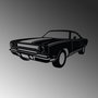 Wallity Plymouth GTX Escultura de pared metálica en Negro